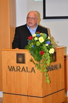 Siirtolapuutarhaliiton hallituksen puheenjohtaja Pertti Laitila.
kuva: Jyrki Keivaara